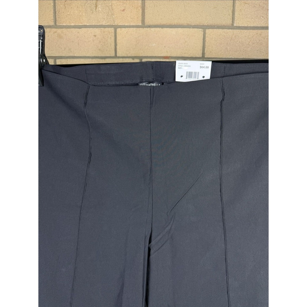 Rafaella Womens Plus Black Pintuck Crop Pants Size 24W L8BGG055 - Picture 2 of 3